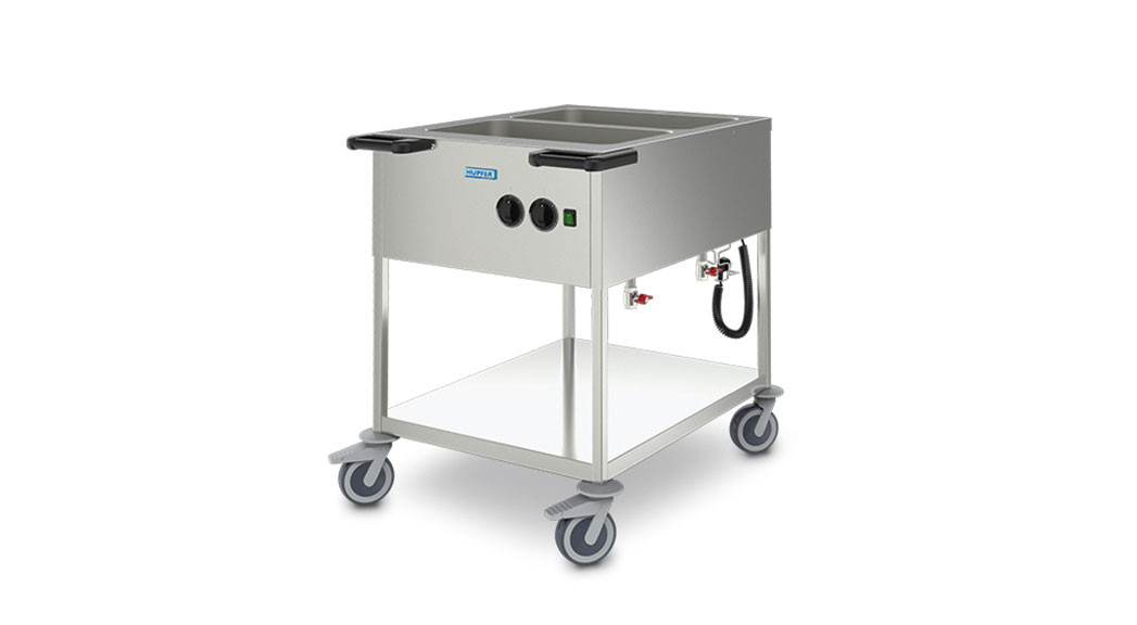 Speisenausgabewagen, 2x 1/1 GN, mit Folienheizung